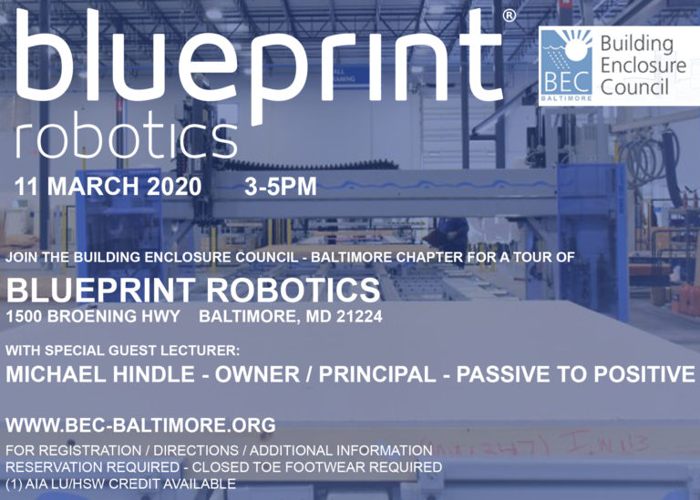 Blueprint Robotics Tour March 11, 2020 BECBaltimore